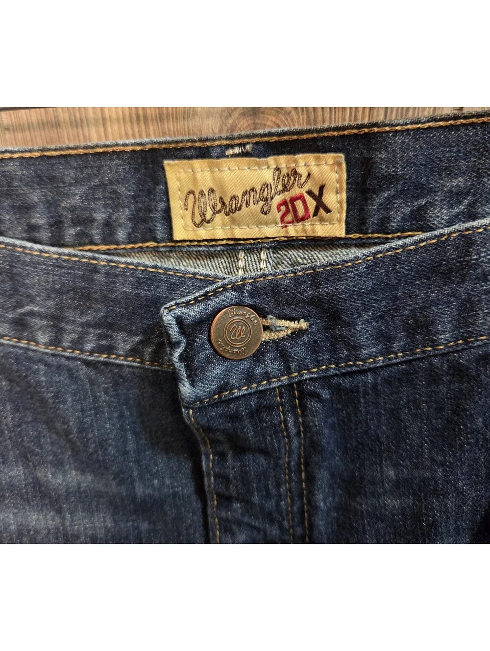 Wrangler 20x Denim Blue Jeans Size 40x34 Western Rodeo Workwear Ranch Farm